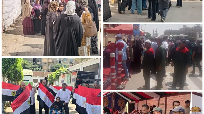 سيدات الخدمات الاداريةوالاجتماعية والمعاقين بمقدمةانتخابات الشيوخ