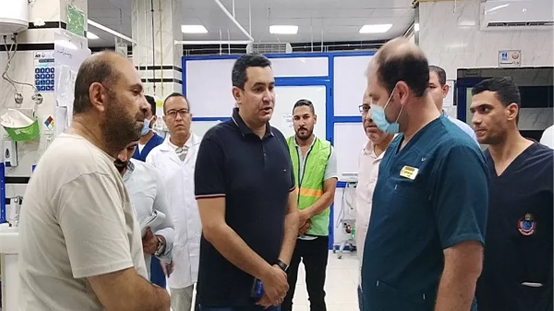 وكيل صحة البحيرة يتفقد مستشفى الرحمانيه المركزي