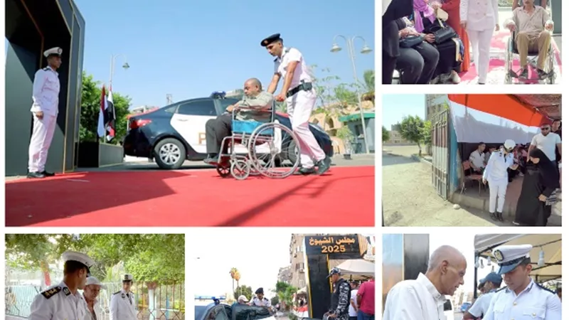 رجال الشرطة يسطرون ملحمة إنسانية في الانتخابات