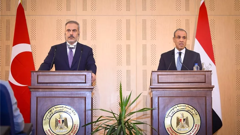 وزير الخارجية ونظيره التركي يؤكدان ضرورة التصدى لغطرسة القوة التي تنتهجها إسرائيل