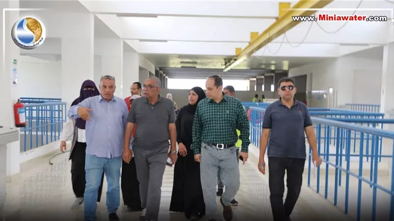 رئيس مياه المنيا : يتفقد محطات المياه والصرف بمركز ابوقرقاص
