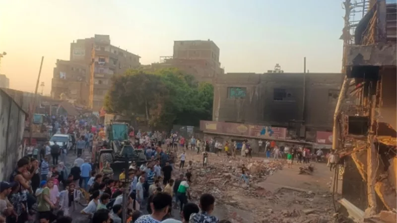 محافظ القليوبية: إزالة منشآت آيلة للسقوط بمنطقة حريق شبرا الخيمة