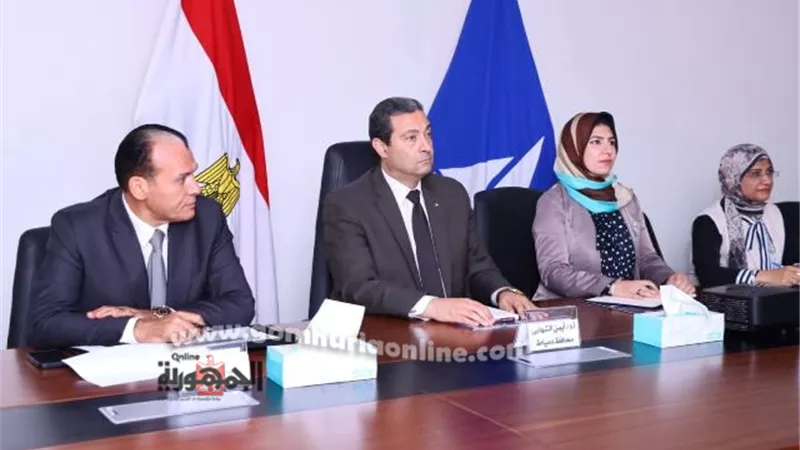 محافظ دمياط يتابع مشروع تعزيز التكيف مع التغيرات المناخية