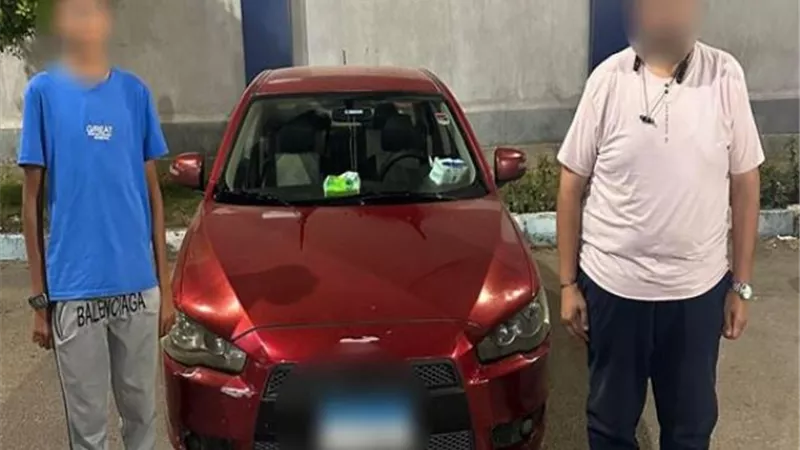 ملابسات تعدى أب على نجله وإجباره على الركوب داخل شنطة سيارته