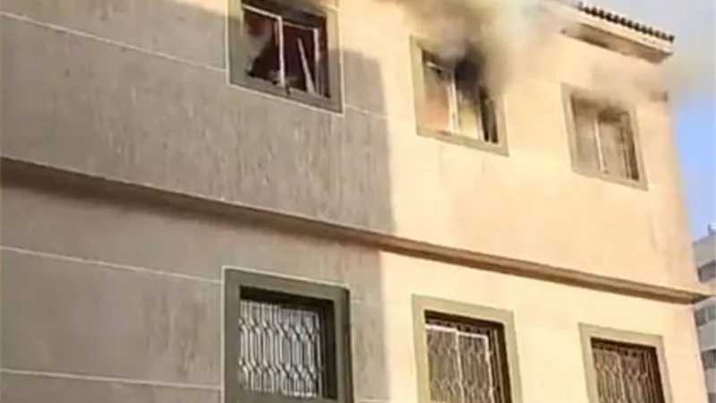 السيطرة على حريق داخل مبنى حي شرق شبرا الخيمة بالقليوبية