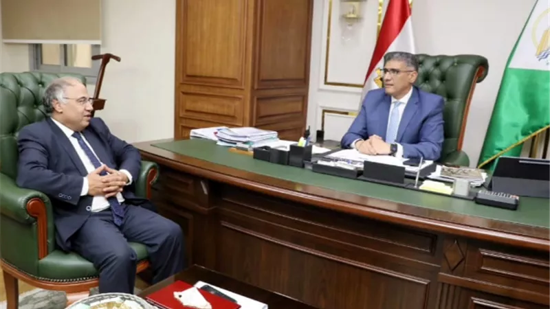 محافظ الجيزة يستقبل مدير مديرية التضامن الاجتماعي الجديد