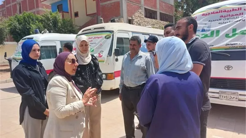 6 عيادات تخصصية..حياة كريمة تعالج أهالي المنايف بالإسماعيلية