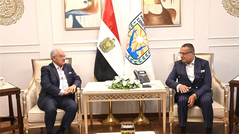 محافظ جنوب سيناء يستقبل وزير السياحة الأسبق
