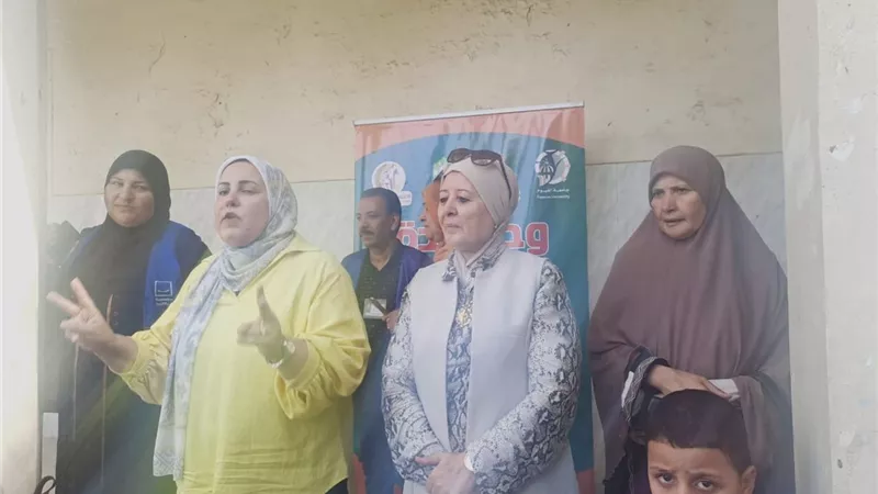جامعةالفيوم تنظم قافلةشاملة تقدم خدمات الكشف والعلاج لقريةاللاهون