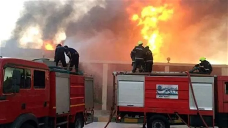 مصرع 5 في حريق مصنع بلاستيك بالقناطر الخيرية