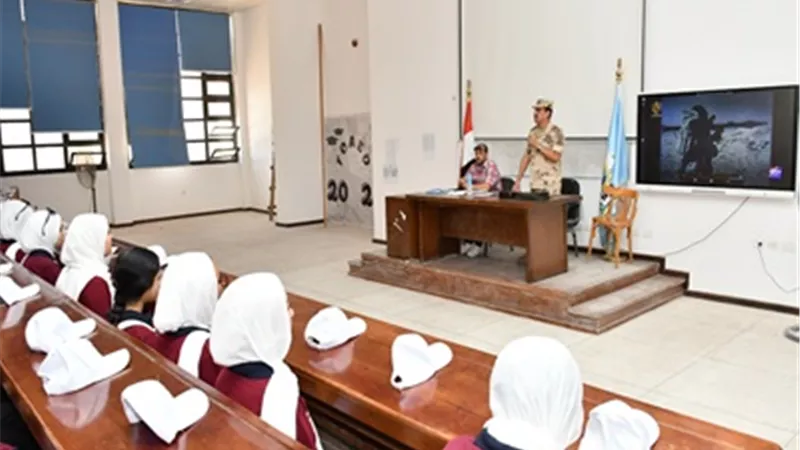 ختام دورة التربية العسكرية بجامعة الإسماعيلية الجديدة الأهلية