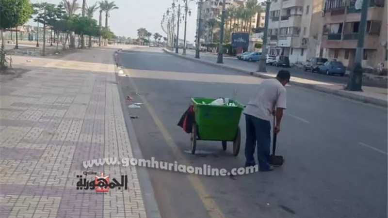 مدن دمياط تواصل رفع المخلفات ومكافحة الحشرات والبعوض