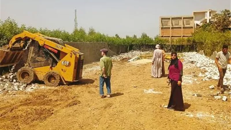 الوحدات المحلية بدمياط تواصل التصدي للبناء المخالف