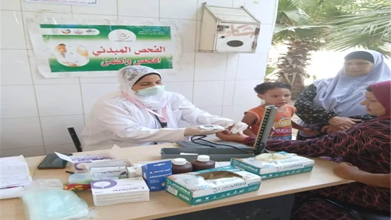 الكشف على ٤٩٠ بقافلة فرهاش حوش عيسى
