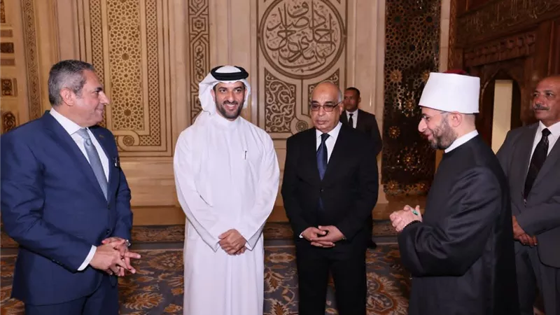 وزيرا العدل والأوقاف يستقبلان وفدًا قضائيًا من الإمارات