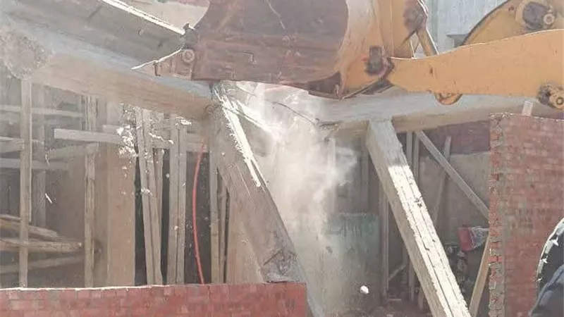 جهاز 6 أكتوبر يواصل حملات إزالة البناء المخالف