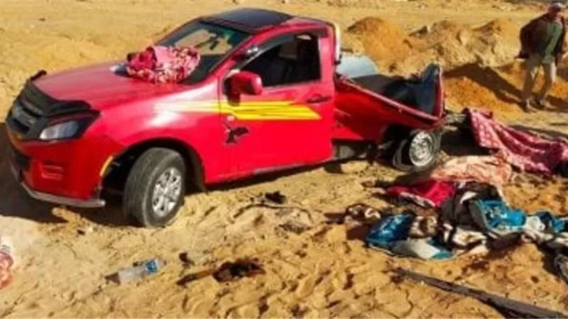 إصابة 17 إثر إنقلاب سيارة ربع نقل بصحراوي البحيرة