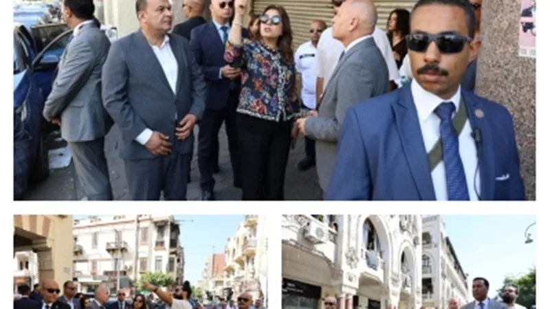 وزيرة التنمية المحلية تتفقد أعمال تطوير شارع إبراهيم بالكوربة