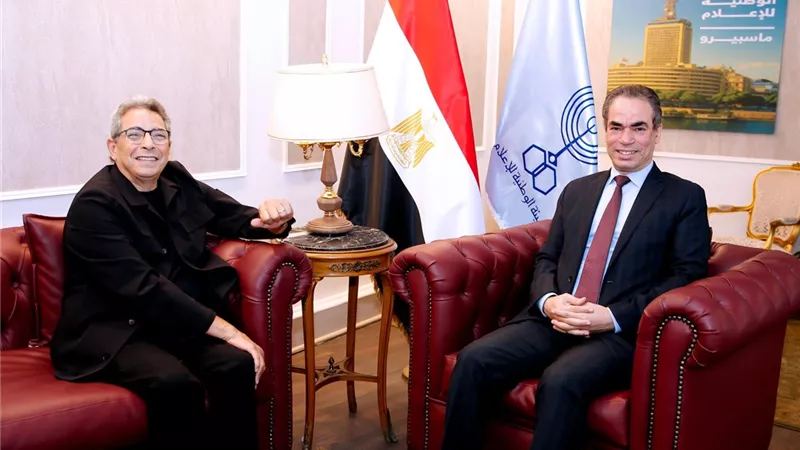 محمود سعد يزور ماسبيرو بعد غياب 14 سنة