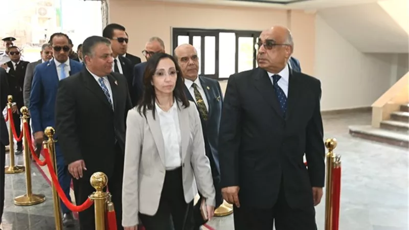 وزير العدل ومحافظ البحيرة تفقدا تجديد محكمة دمنهور الابتدائية