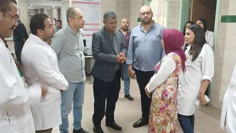وكيل وزارة الصحة بالمنيا في جولة تفقدية على مستشفيات ملوي