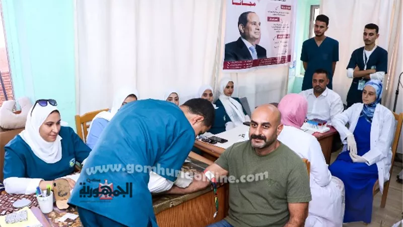 ميناء دمياط يستضيف المبادرة الرئاسية 100 يوم صحة
