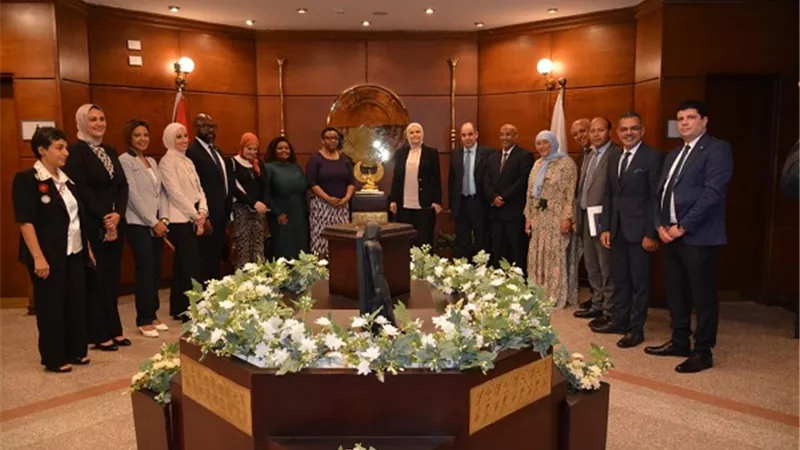 وفد منتدى إدارة الضرائب الأفريقي يزورمركز التدريب الضريبى