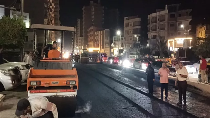 رصف شوارع دسوق ضمن مشروعات الخطة الاستثمارية للعام 2025/2026