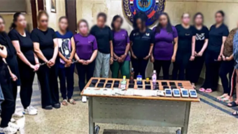 ضبط نادى صحى بداخله 13 سيدة لممارسة الأعمال المنافية للٱداب