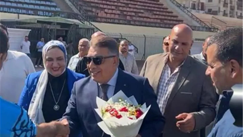 محافظ الدقهليه : فى التدريب الاخير للمنصوره فى الاستاد