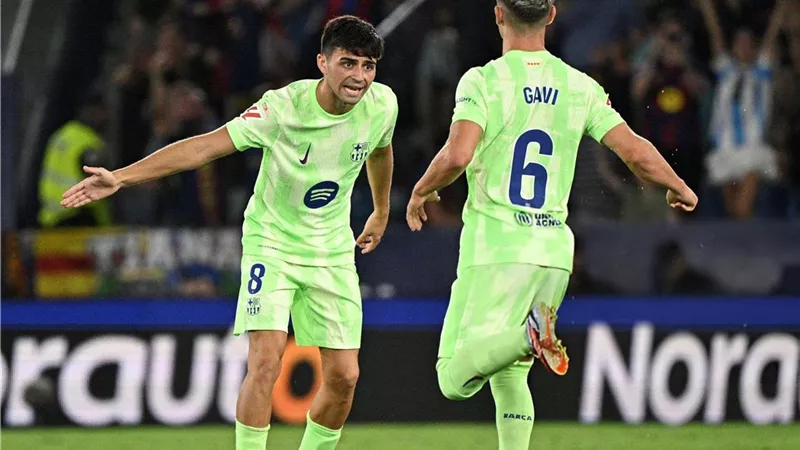 شاهد هدف برشلونة الأول أمام ليفانتي بتسديدة بيدري الرائعة