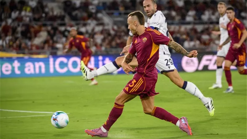 روما يفوز بصعوبة على بولونيا بهدف نظيف في الدورى الإيطالى