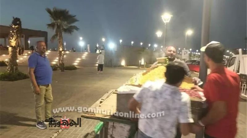 إزالة الإشغالات وإعادة الإنضباط بشوارع رأس البر