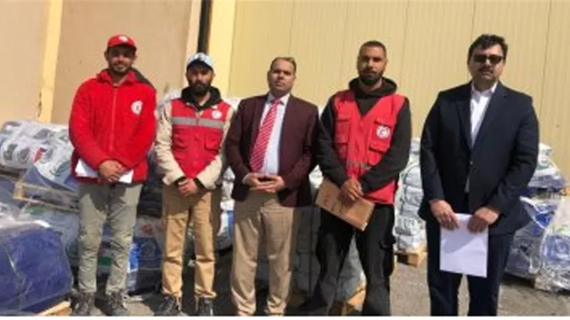 وصول شحنة إغاثة باكستانية لغزة إلى مطار العريش الدولي