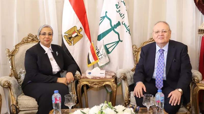 رئيس مجلس الدولة يستقبل رئيسة المجلس القومي للمرأة