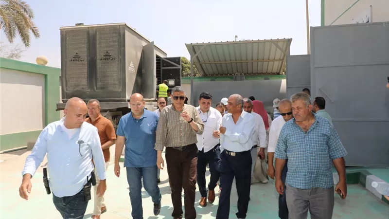 النجار يُطلق التشغيل التجريبي لمحطتي صرف البرمبل وصول بأطفيح