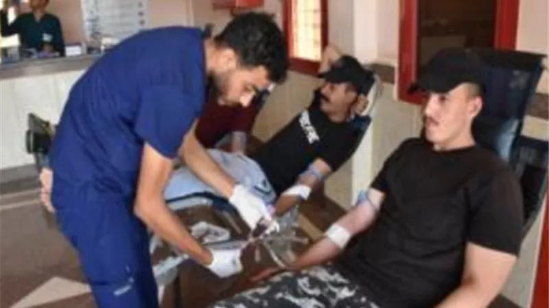 حملة للتبرع بالدم بمديرية أمن جنوب سيناء