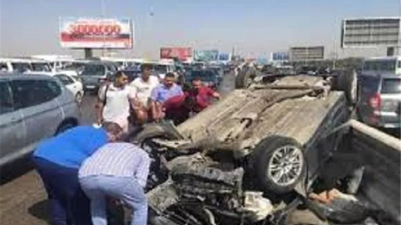 إصابة 6 عمال في انقلاب سيارة بالشرقية
