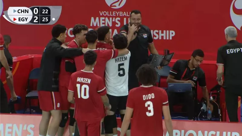 شباب الطائرة يتفوقون على الصين ويتأهلون لثمن نهائي بطولة العالم