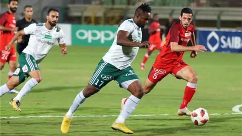 المصري يتقدم على حرس الحدود بهدف دون رد في الشوط الأول
