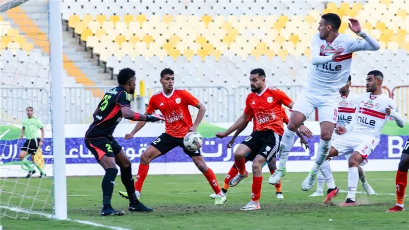 فاركو يفرض التعادل على الزمالك في الشوط الأول بدوري نايل