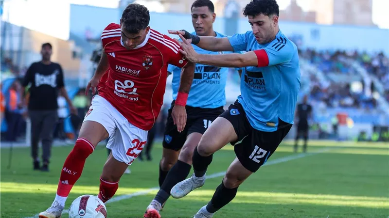 شاهد .. لقطة خاصة للاعب غزل المحلة أمام الأهلي