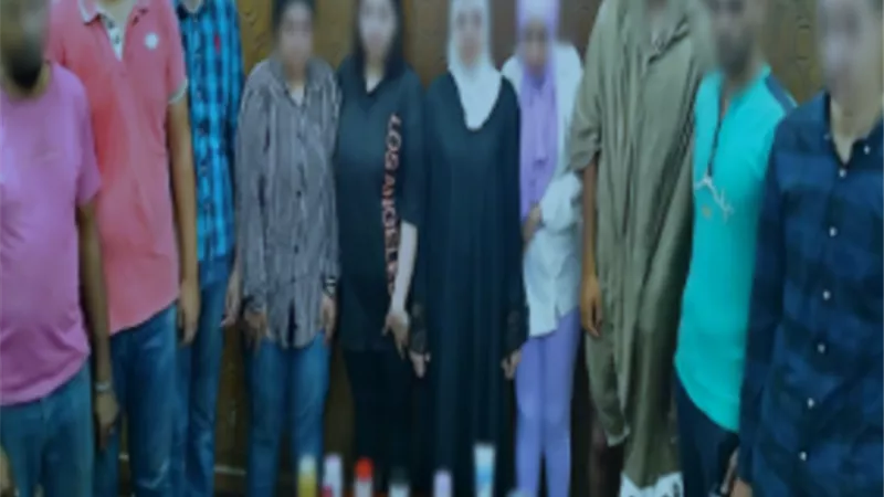 ضبط نادٍ صحى لممارسة الأعمال المنافية للآداب بالاسكندرية
