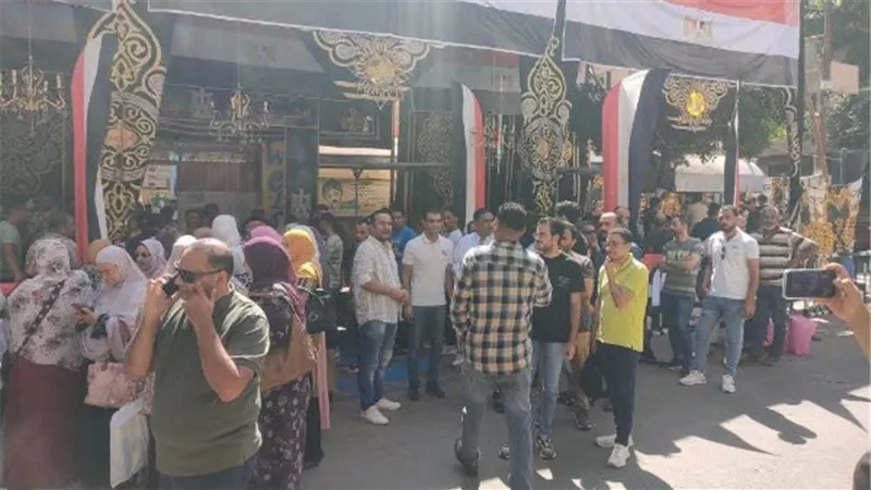 توافد الناخبين بجولة الإعادة لإنتخابات الشيوخ بالوادى الجديد