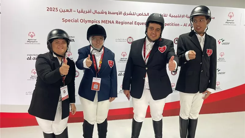 ميداليتان جديدتان لمصر في مسابقة الفروسية الإقليمية للأولمبياد الخاص