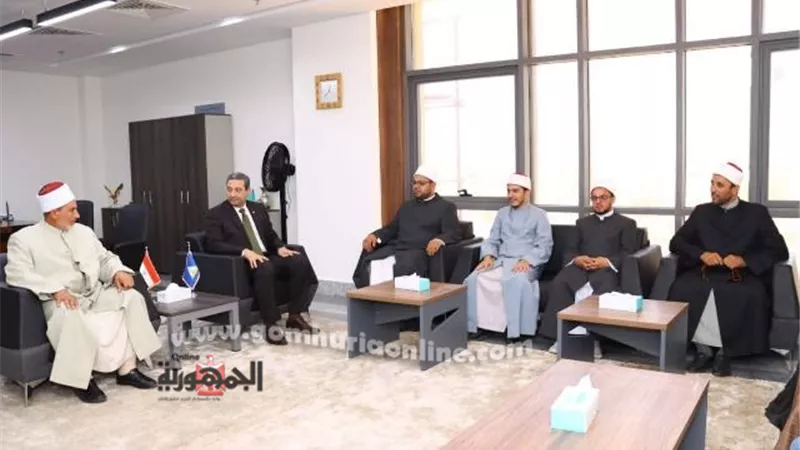 محافظ دمياط يستقبل واعظى قافلة مجمع البحوث الإسلامية