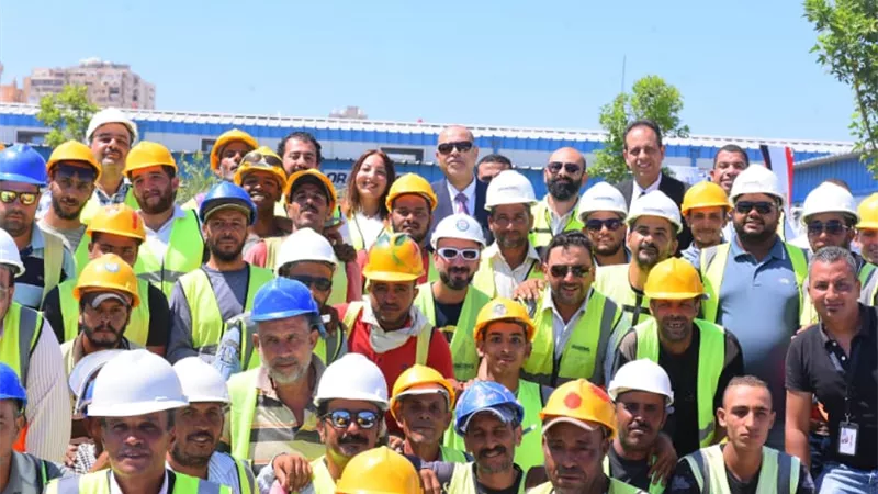 وزير العمل يتفقد تدريب عمال التشييد بالإسكندرية
