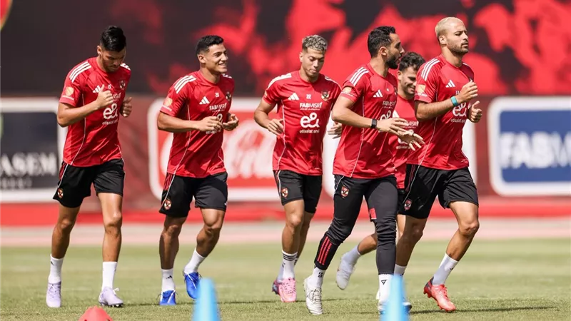 الدوري المصري| الأهلي يواصل تدريباته استعدادًا لمباراة بيراميدز