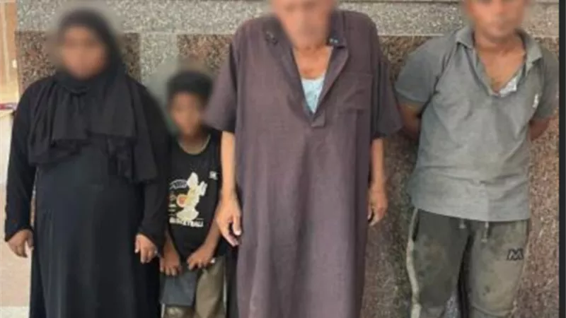 ضبط متسولين ظهروا في مقطع فيديو بالمقطم