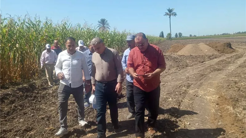 رئيس الإدارة المركزية للمكافحة يتفقد الزراعات الصيفية بالبحيرة
